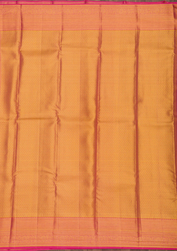 Gold Zariwork Pure Silk Saree-Koskii