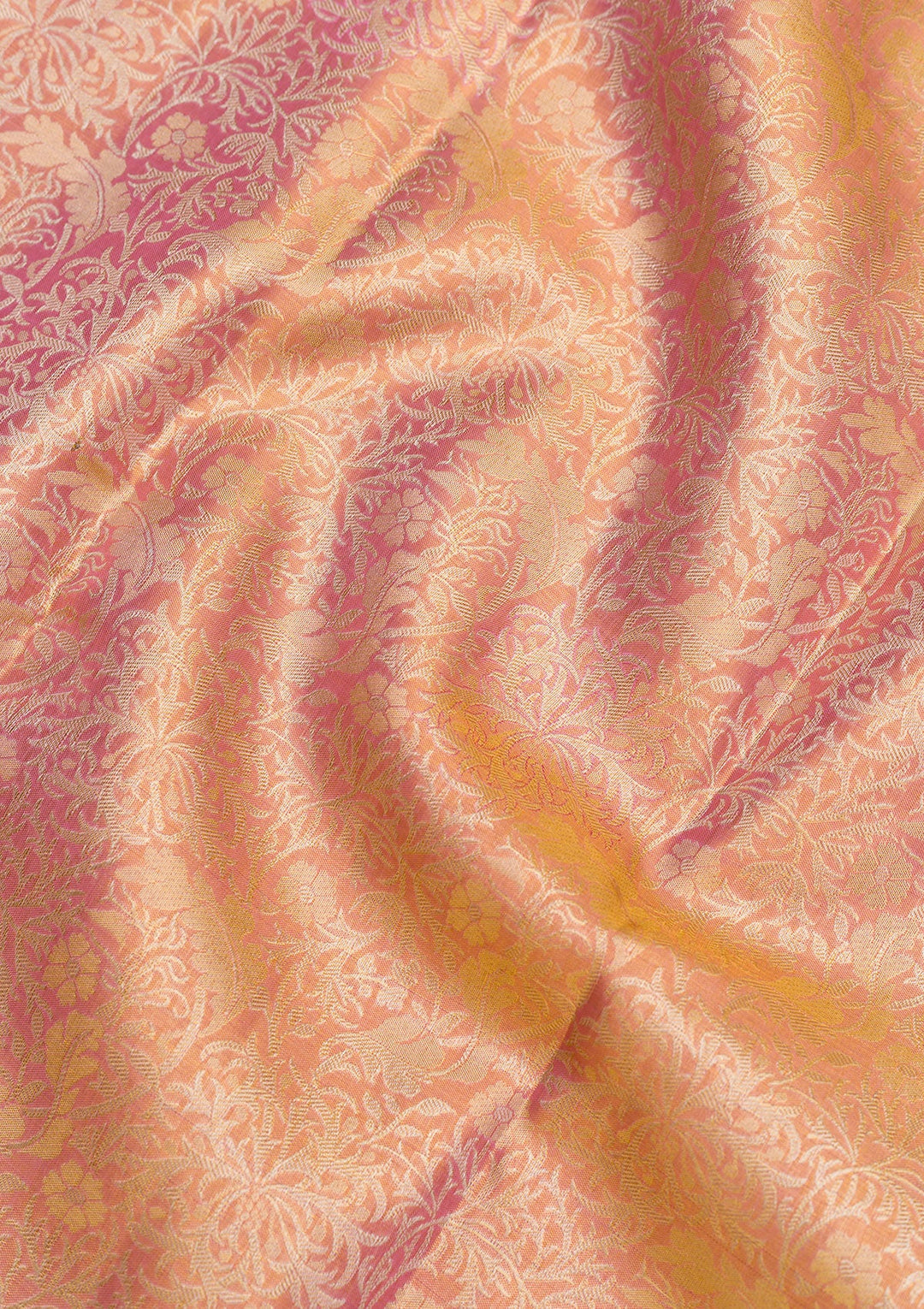 Gold Zariwork Pure Silk Saree-Koskii