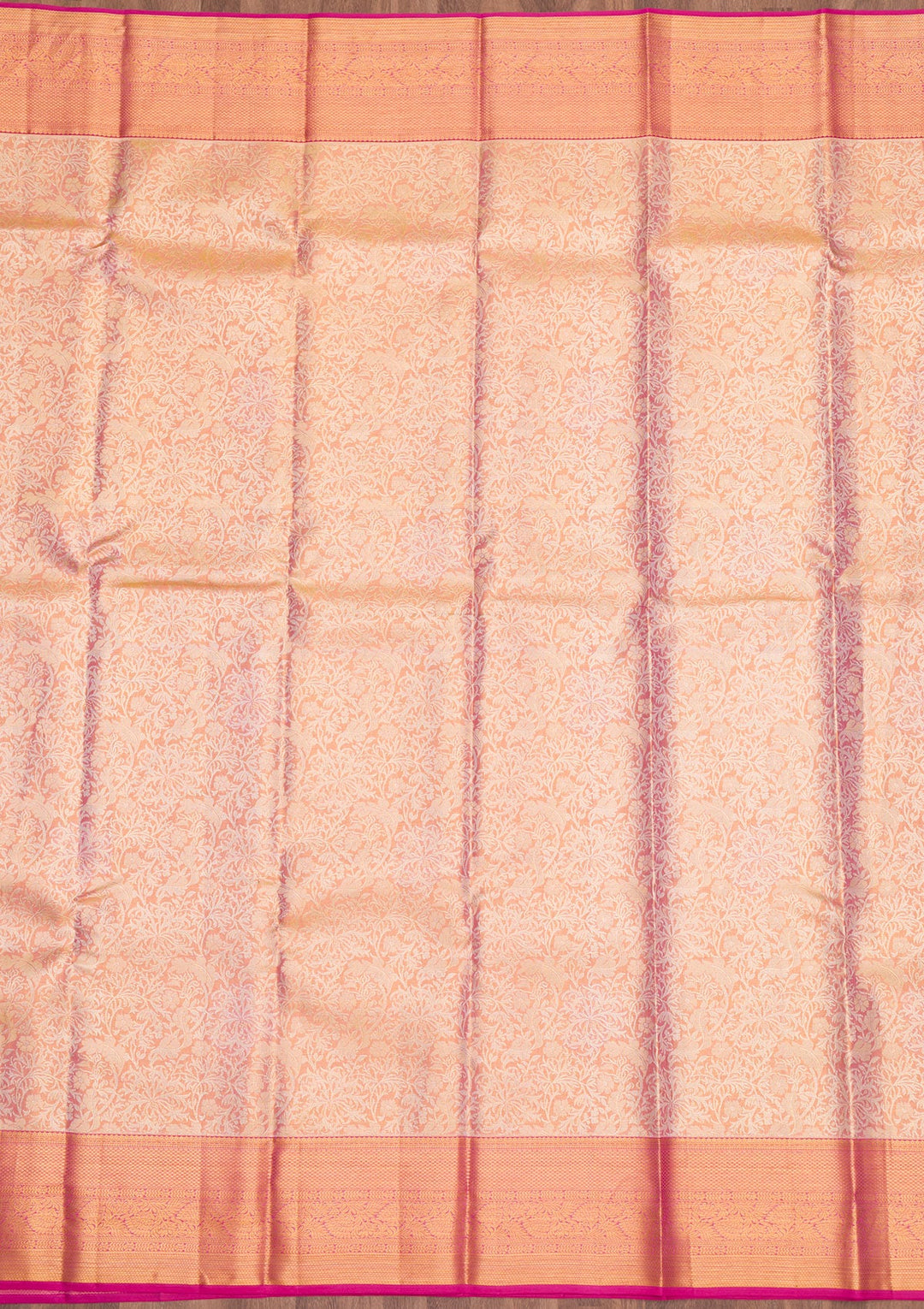 Gold Zariwork Pure Silk Saree-Koskii