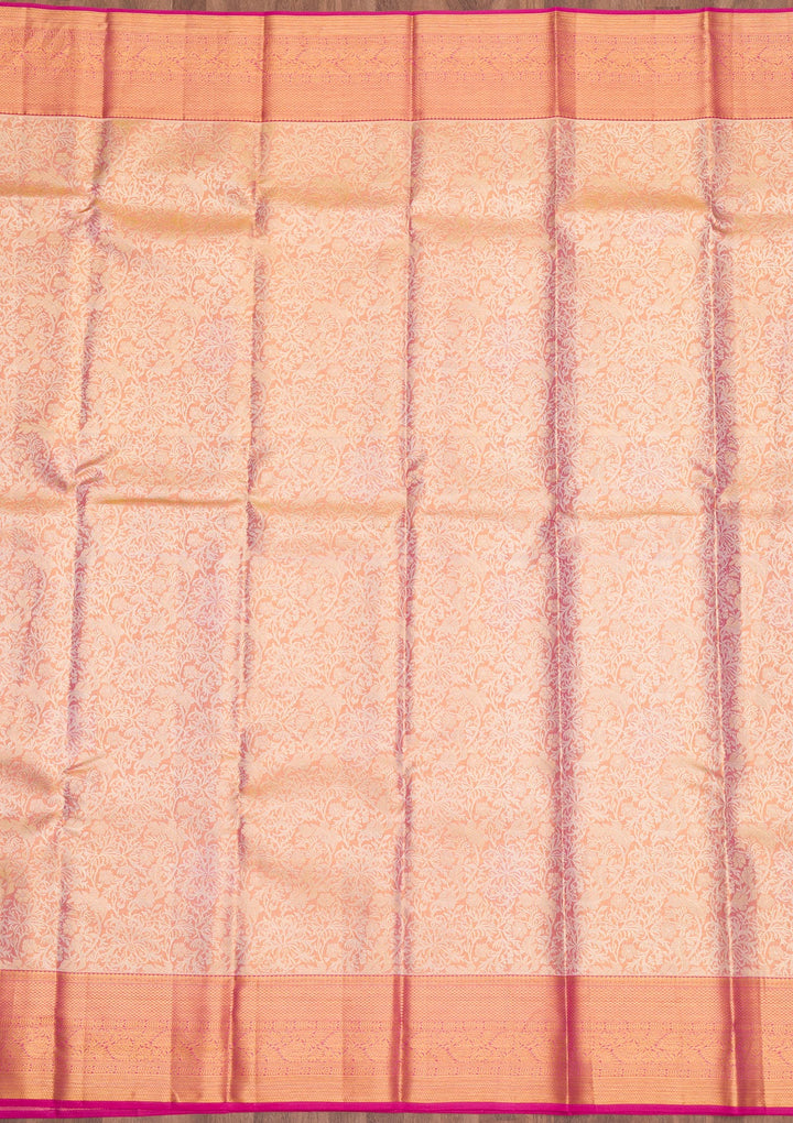 Gold Zariwork Pure Silk Saree-Koskii