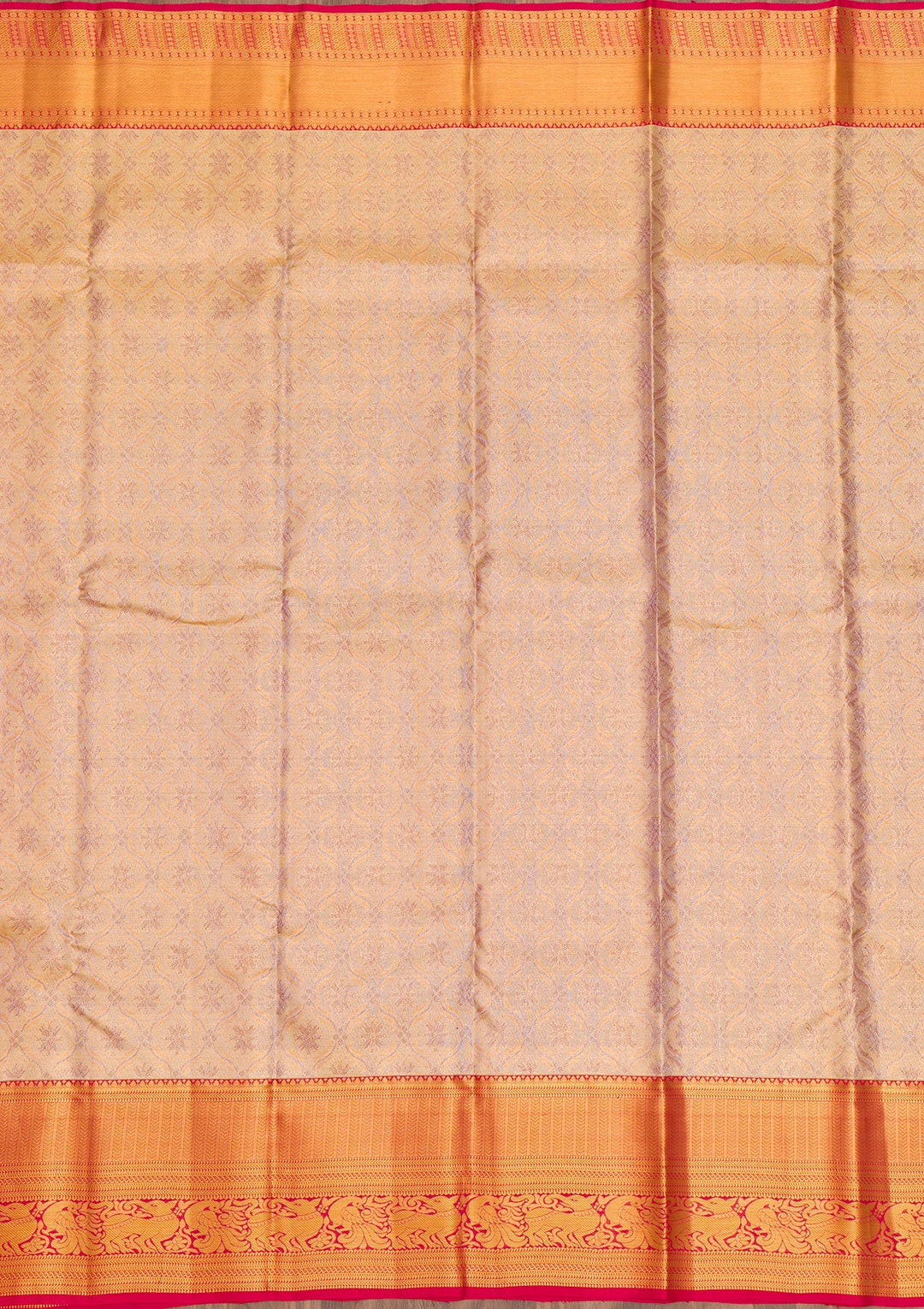 Gold Zariwork Tissue Saree-Koskii