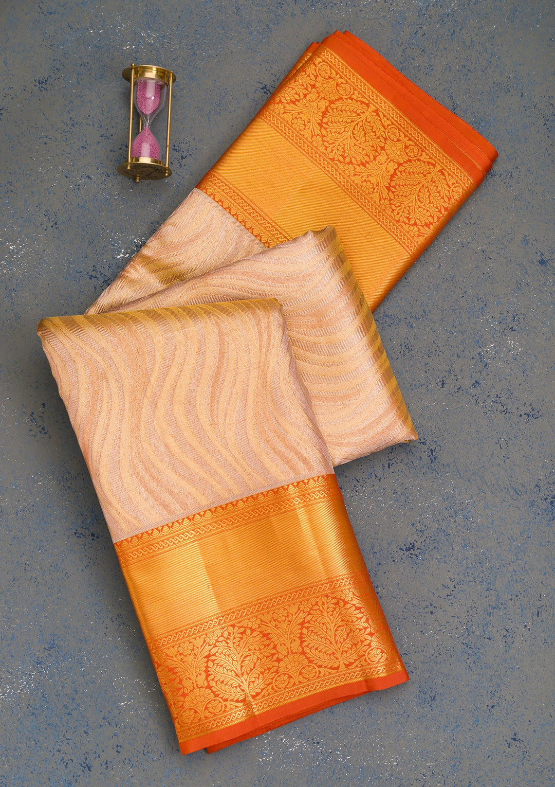 Gold Zariwork Tissue Saree-Koskii