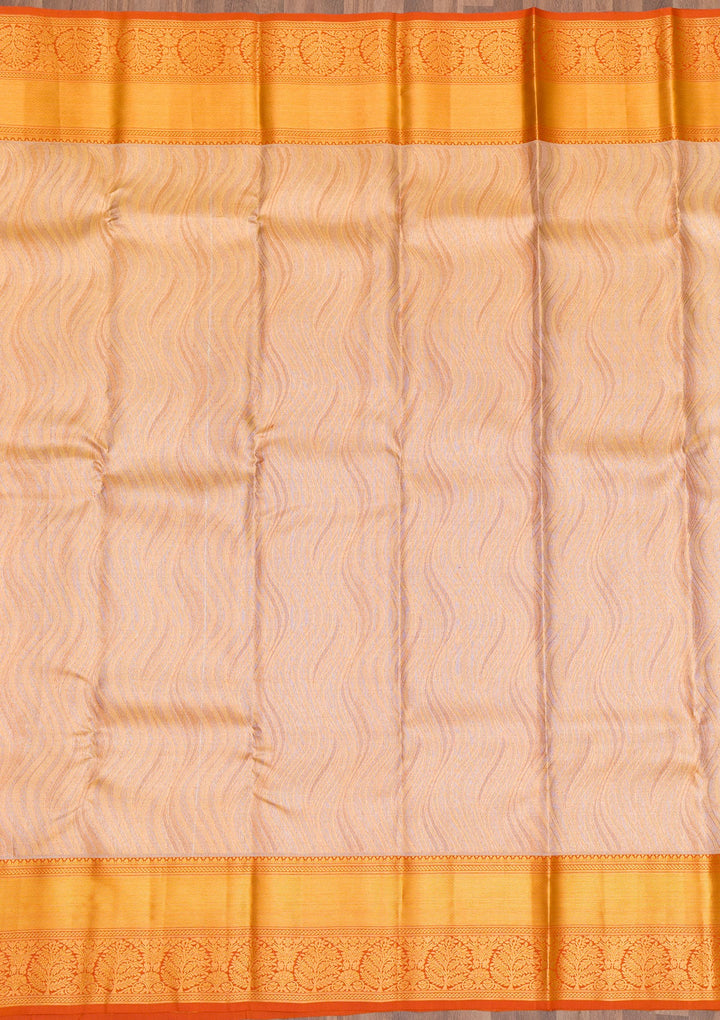 Gold Zariwork Tissue Saree-Koskii