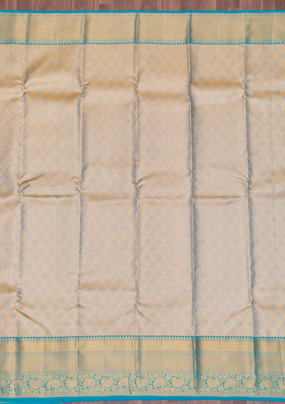Gold Zariwork Tissue Saree-Koskii