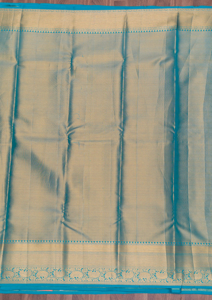 Gold Zariwork Tissue Saree-Koskii