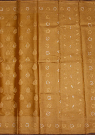 Gold Zariwork Tissue Saree-Koskii