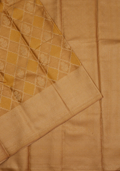 Gold Zariwork Tissue Saree-Koskii