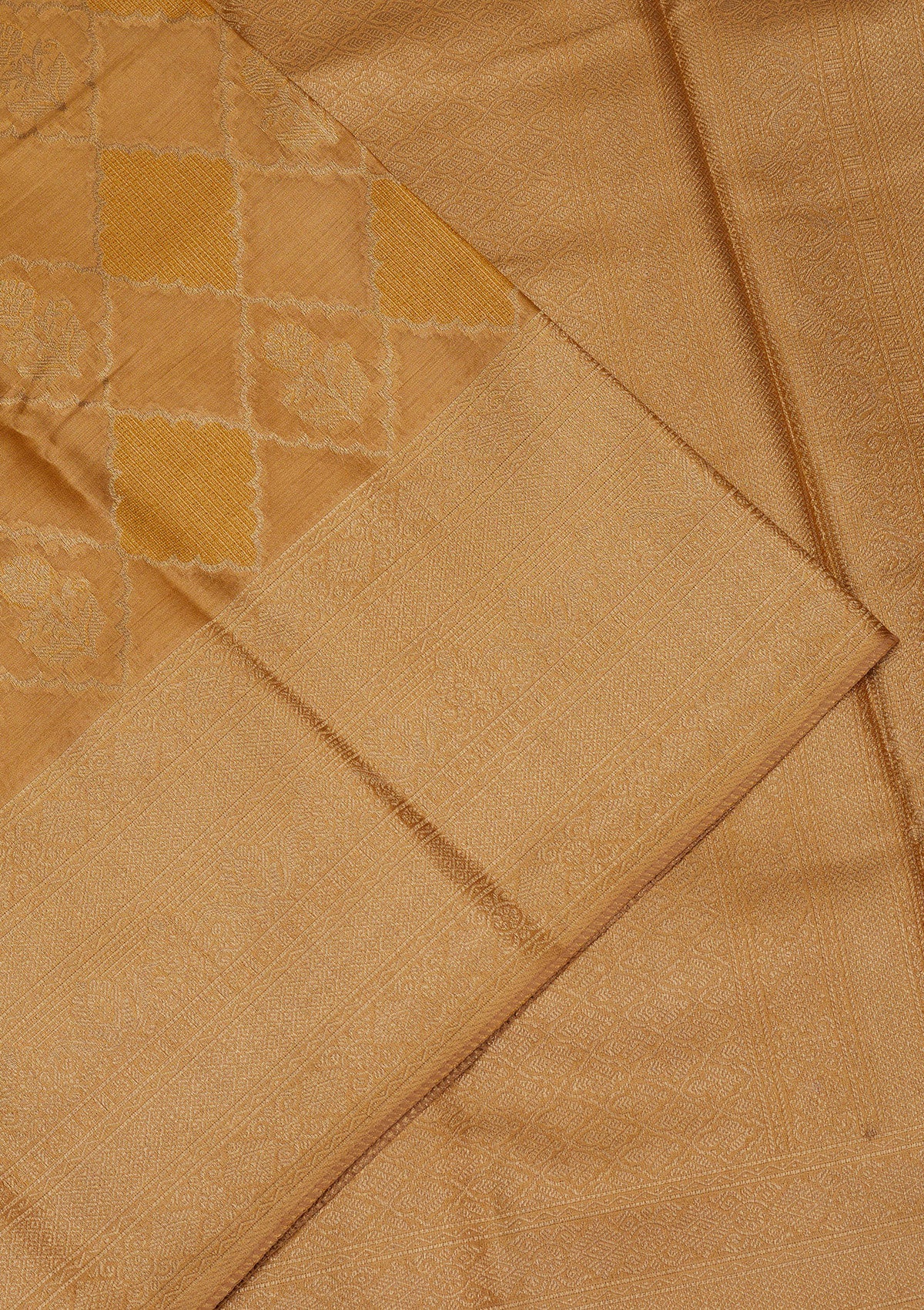 Gold Zariwork Tissue Saree-Koskii