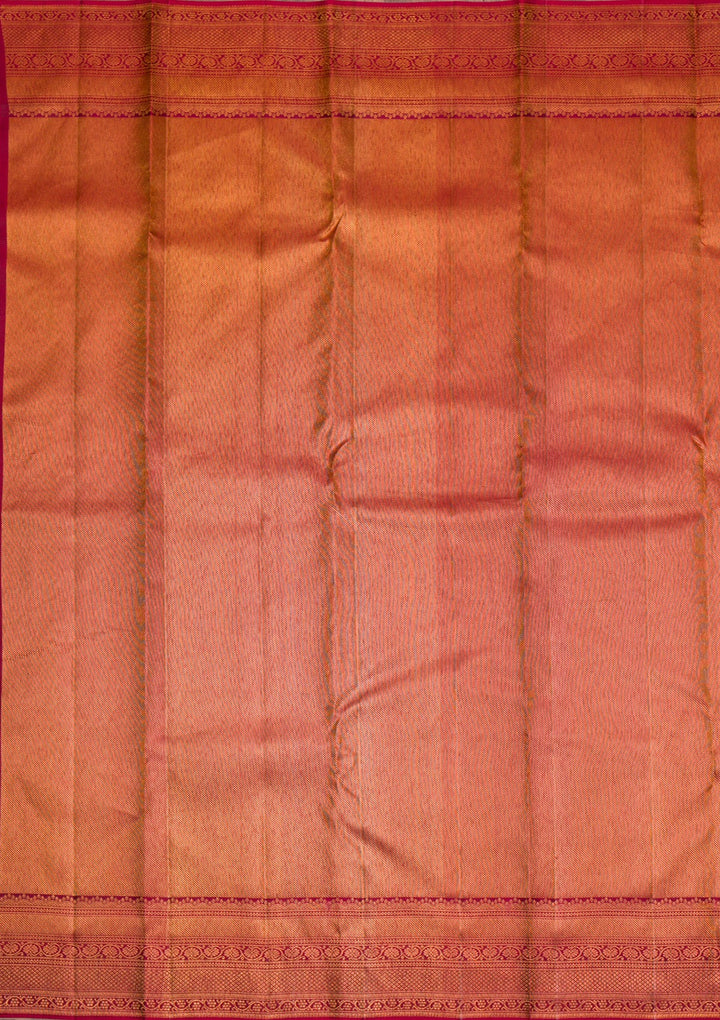 Green Gold Zariwork Pure Silk Saree - Koskii