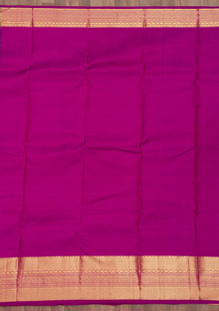 Green Zariwork Pure Silk Saree-Koskii