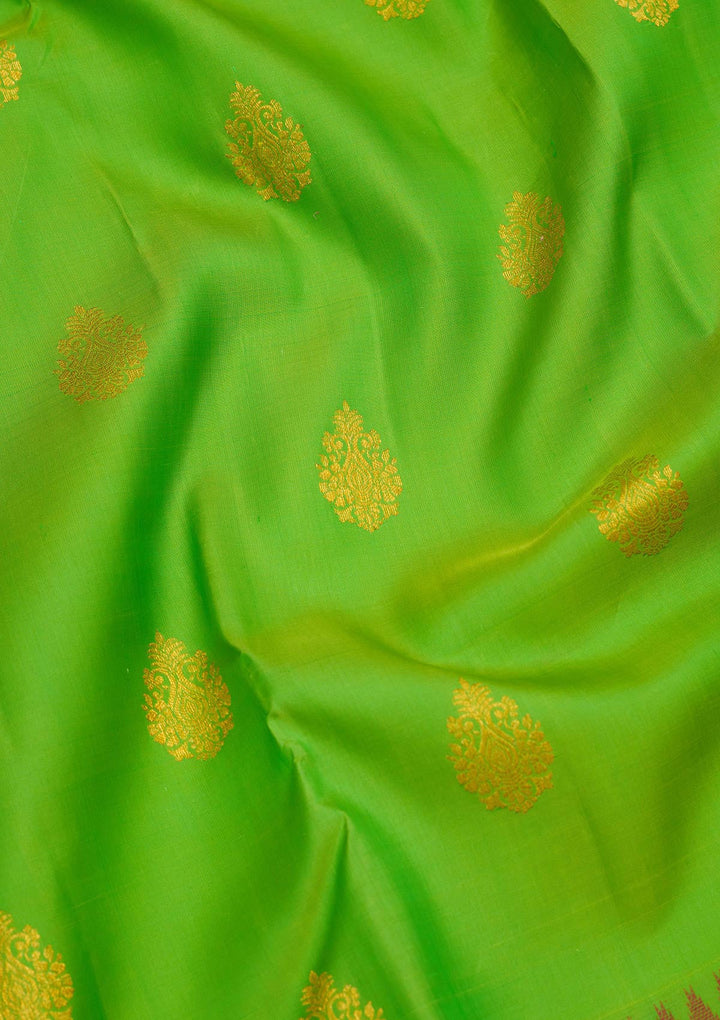 Green Zariwork Pure Silk Saree