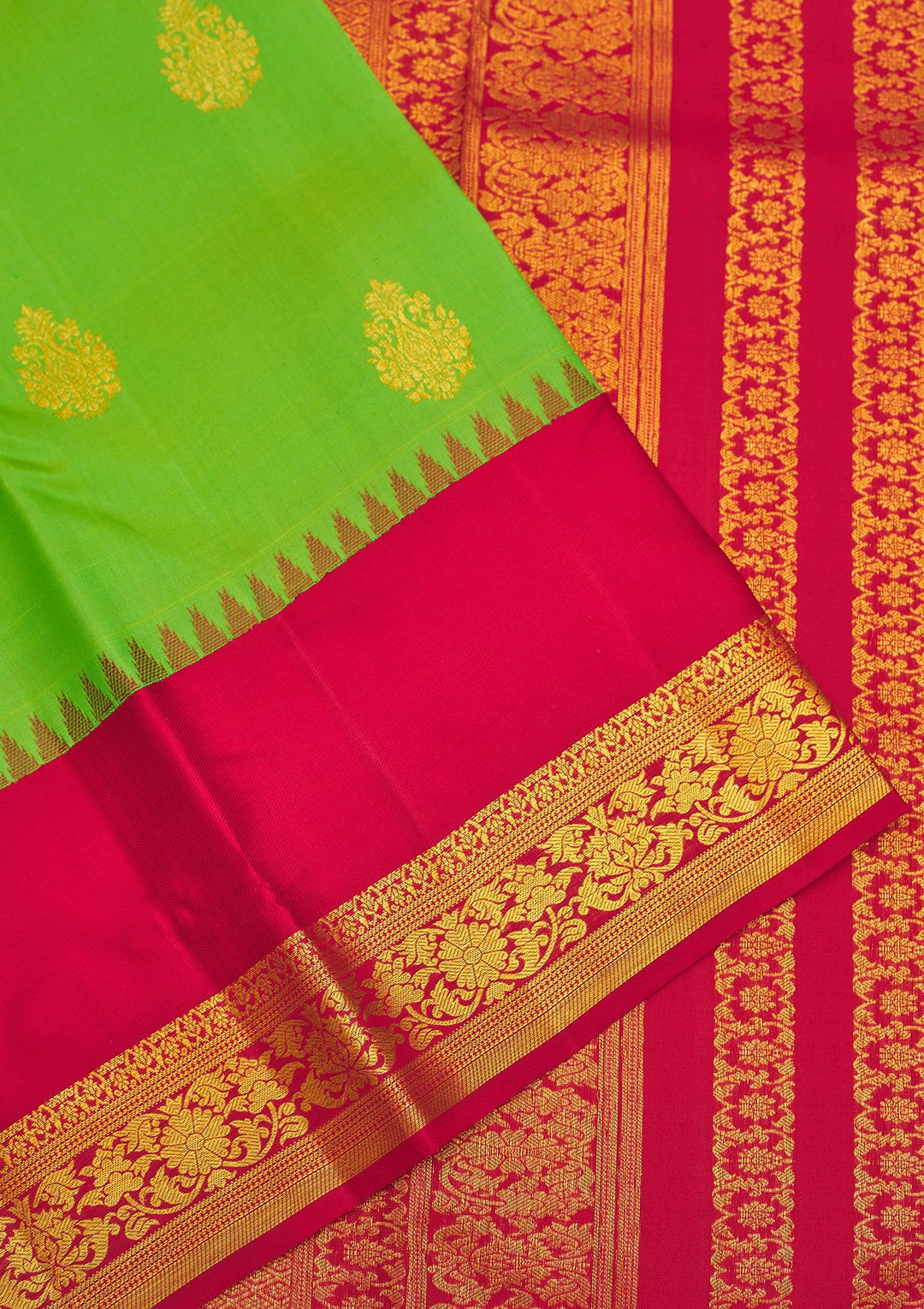 Green Zariwork Pure Silk Saree