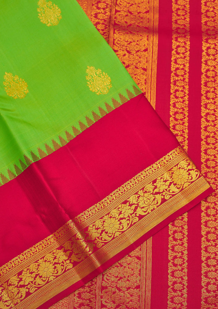 Green Zariwork Pure Silk Saree