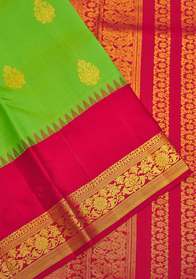 Green Zariwork Pure Silk Saree