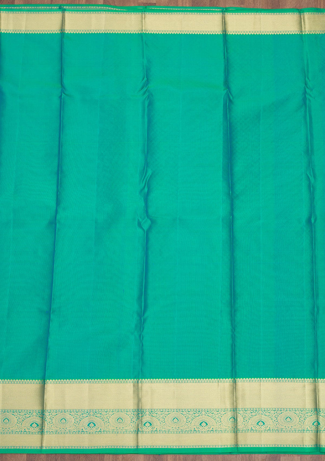 Green Zariwork Pure Silk Saree-Koskii