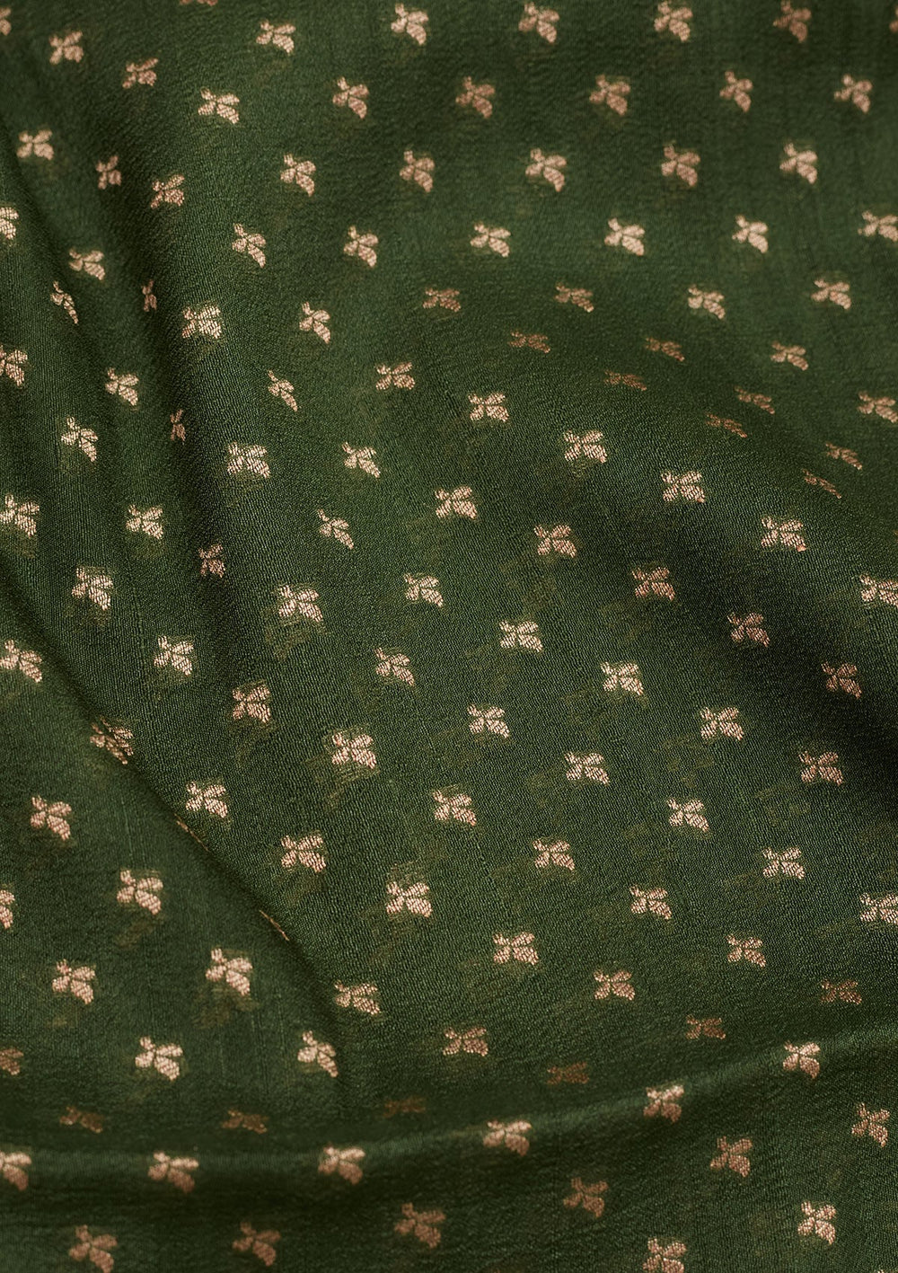 Green Zariwork Pure Silk Saree-Koskii