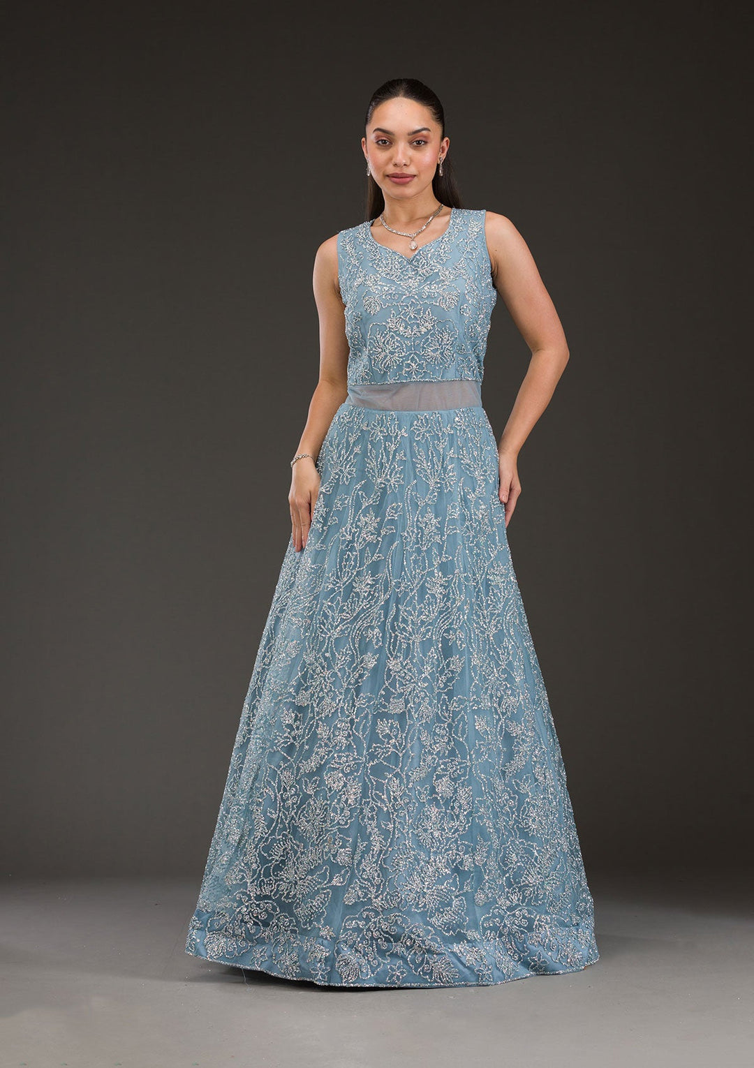 Infinity Dress Light Silver Bridesmaid Dresses Light Grey Chiffon