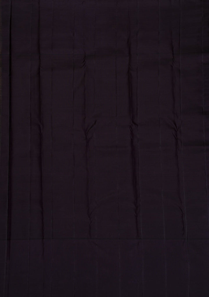 Grey Silver Zariwork Pure Silk Saree-Koskii