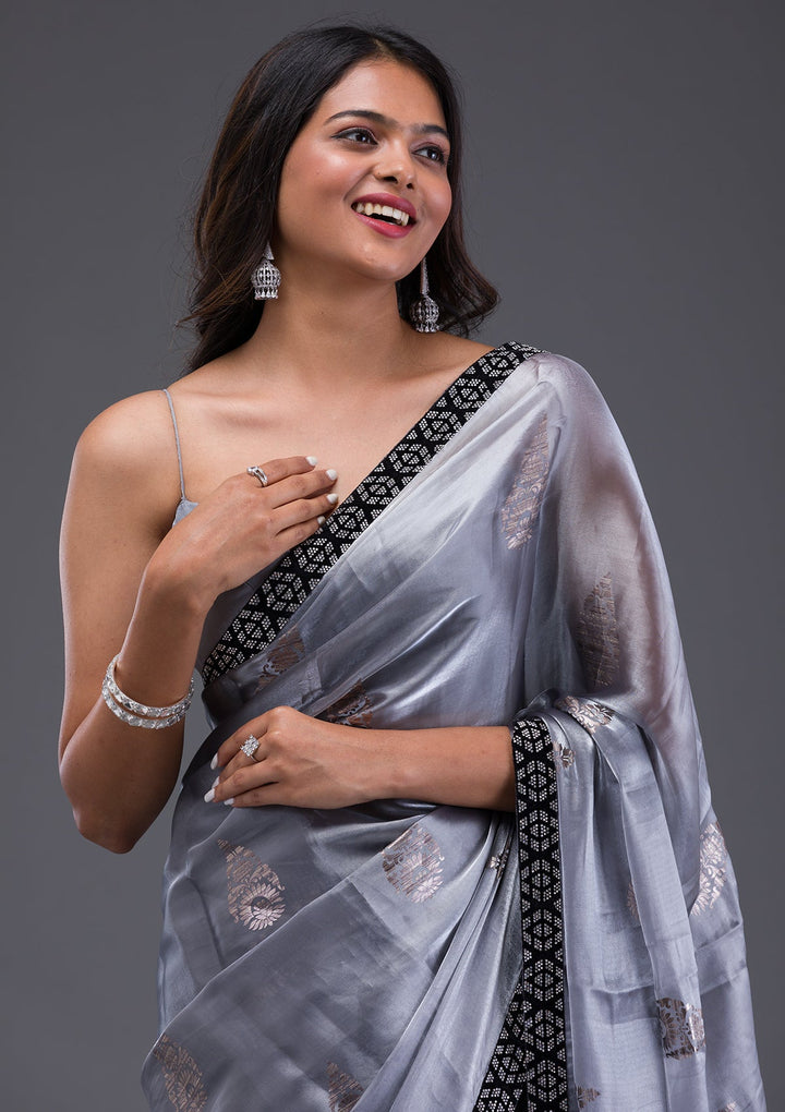 Red Swarovski Georgette Designer Saree-Koskii