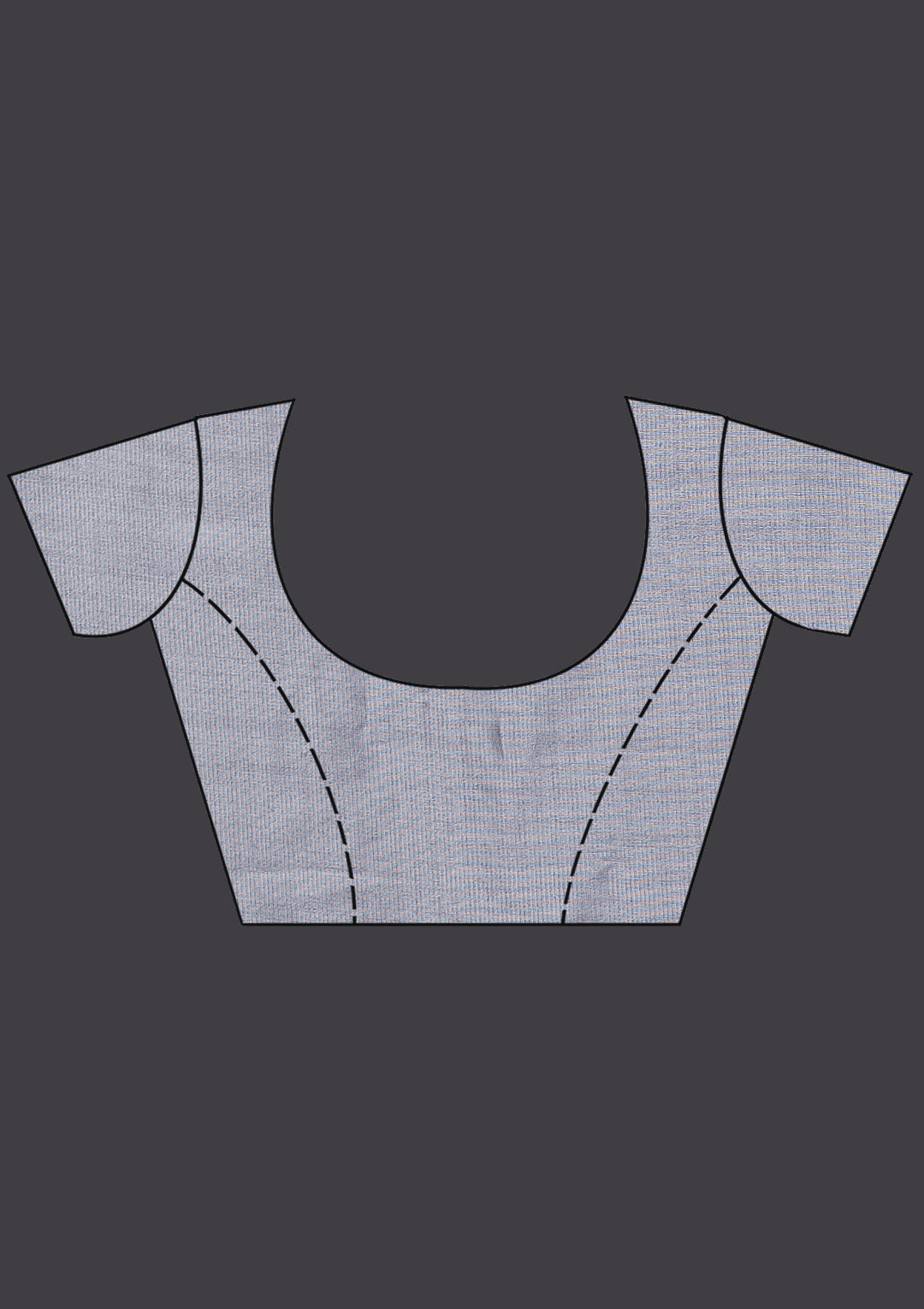 Grey Swarovski Chiffon Saree-Koskii