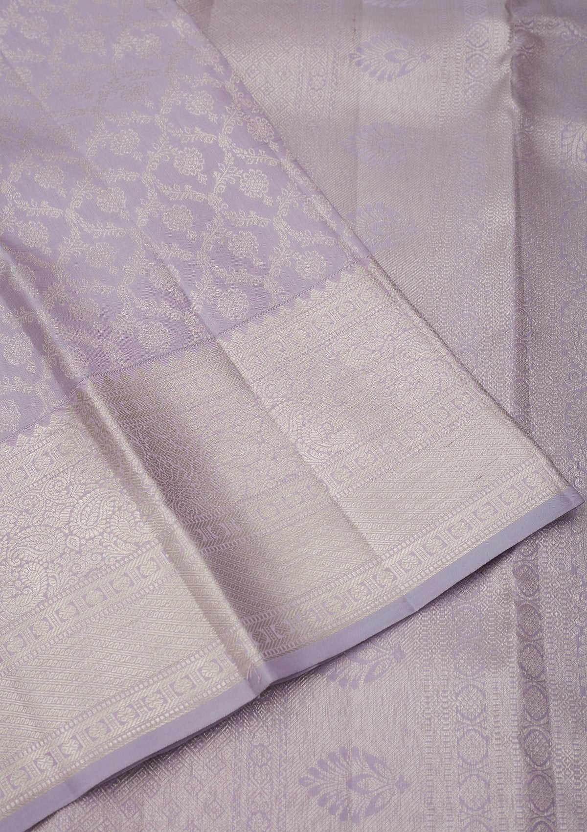 Grey Zariwork Pure Silk Saree-Koskii