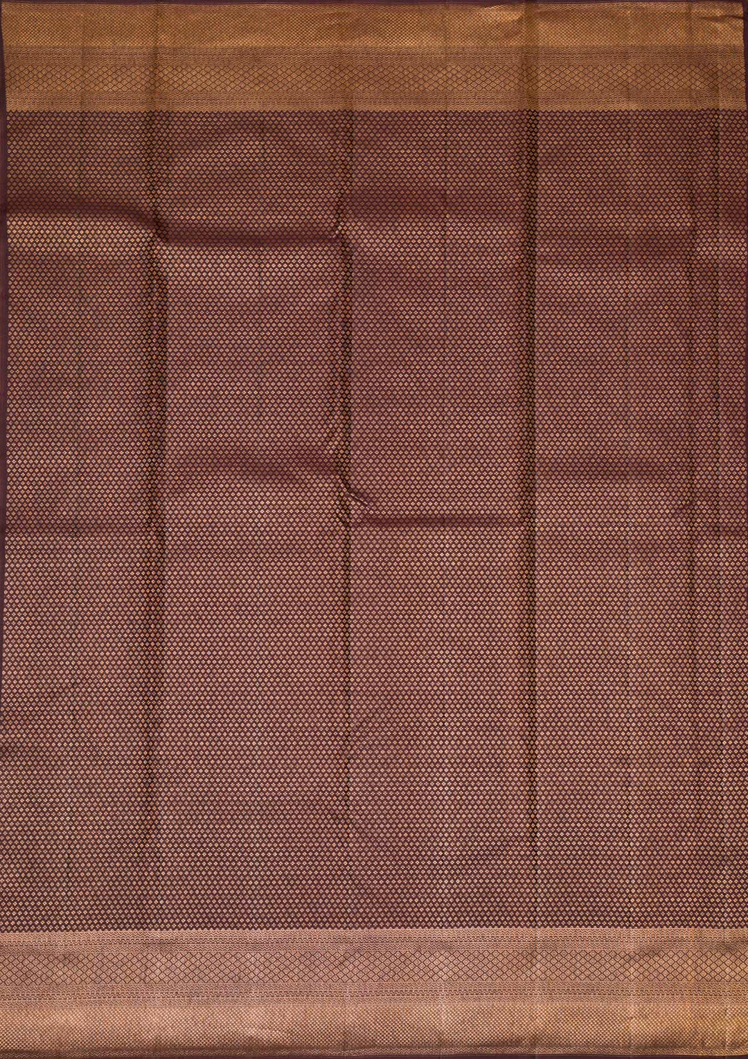 Grey Copper Zariwork Pure Silk Saree - Koskii