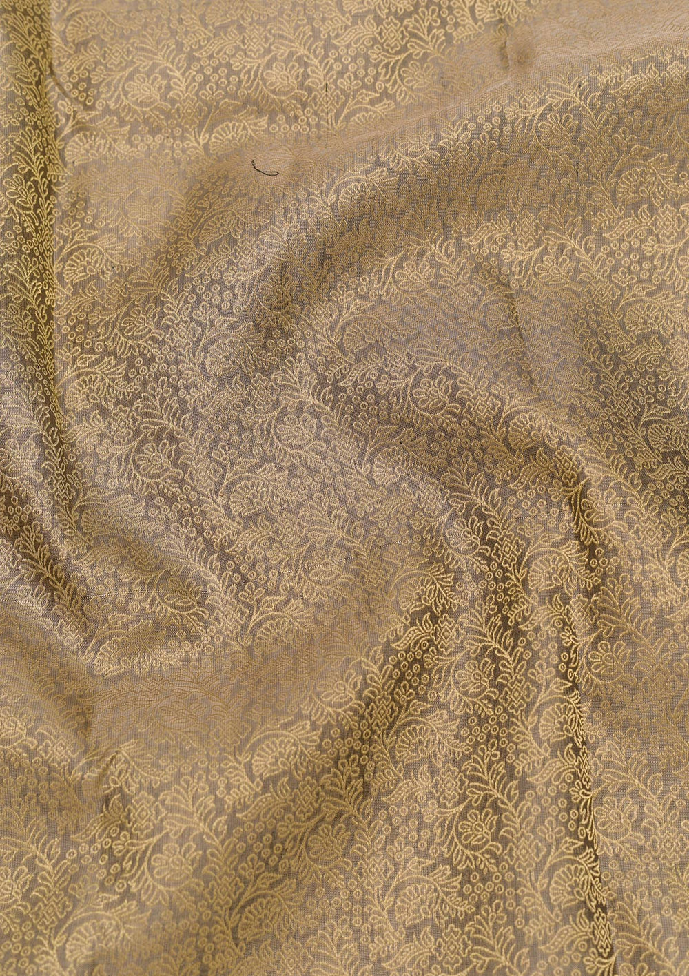 Grey Zariwork Pure Silk Saree-Koskii
