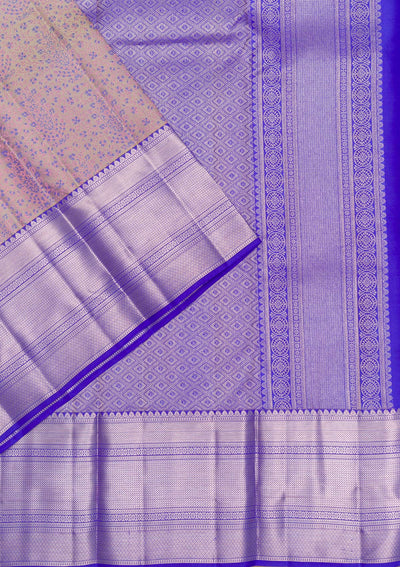 Grey Zariwork Pure Silk Saree-Koskii