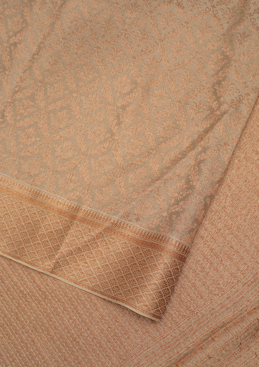 Grey Zariwork Pure Silk Saree-Koskii