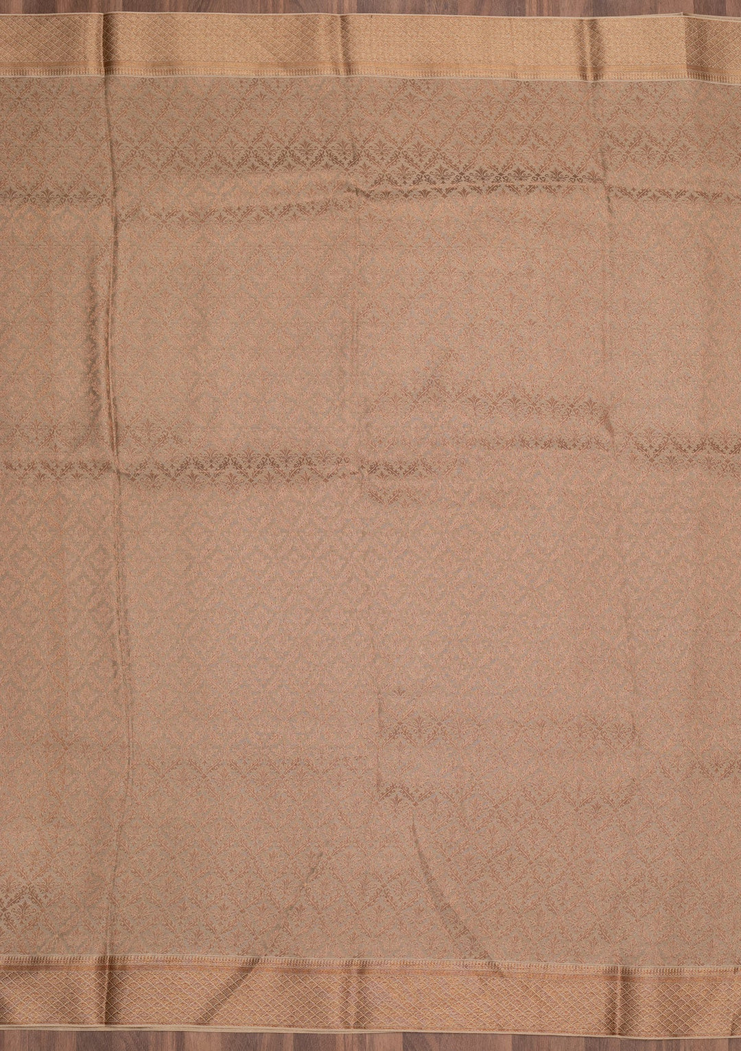 Grey Zariwork Pure Silk Saree-Koskii