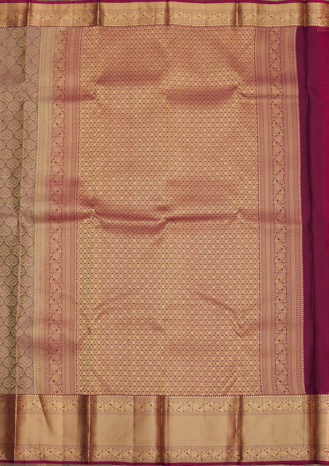 Grey Zariwork Pure Silk Saree-Koskii