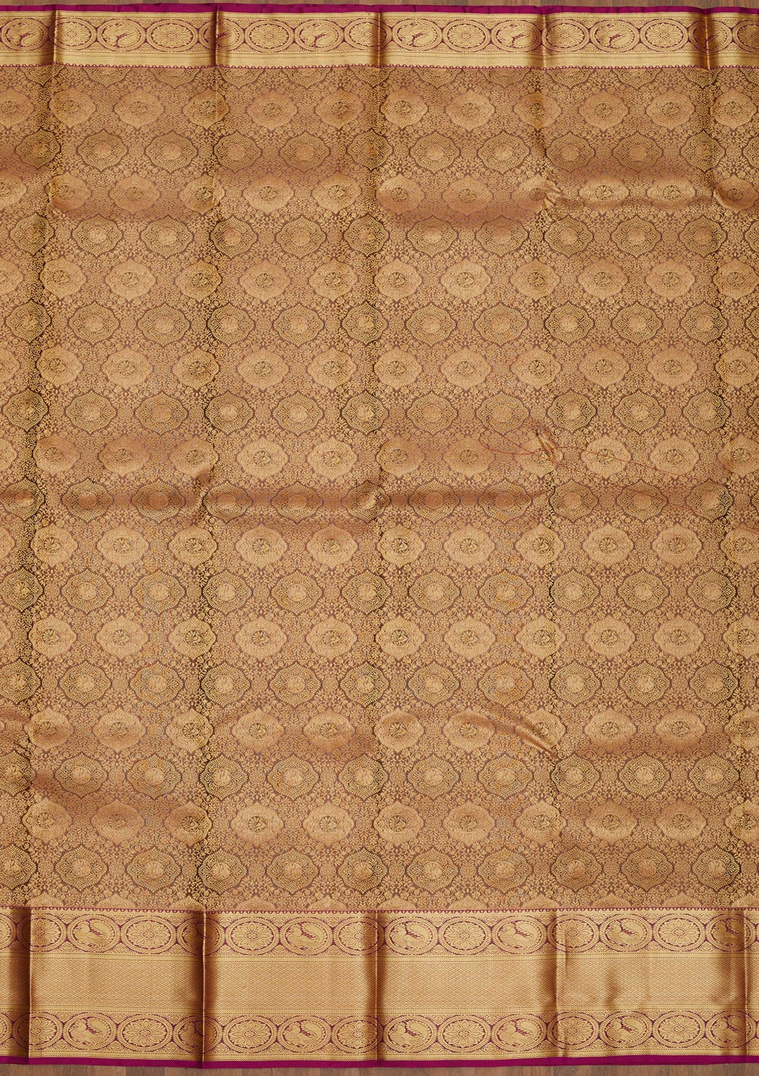 Grey Zariwork Pure Silk Saree-Koskii