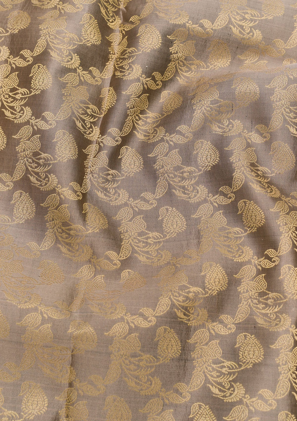 Grey Zariwork Pure Silk Saree-Koskii