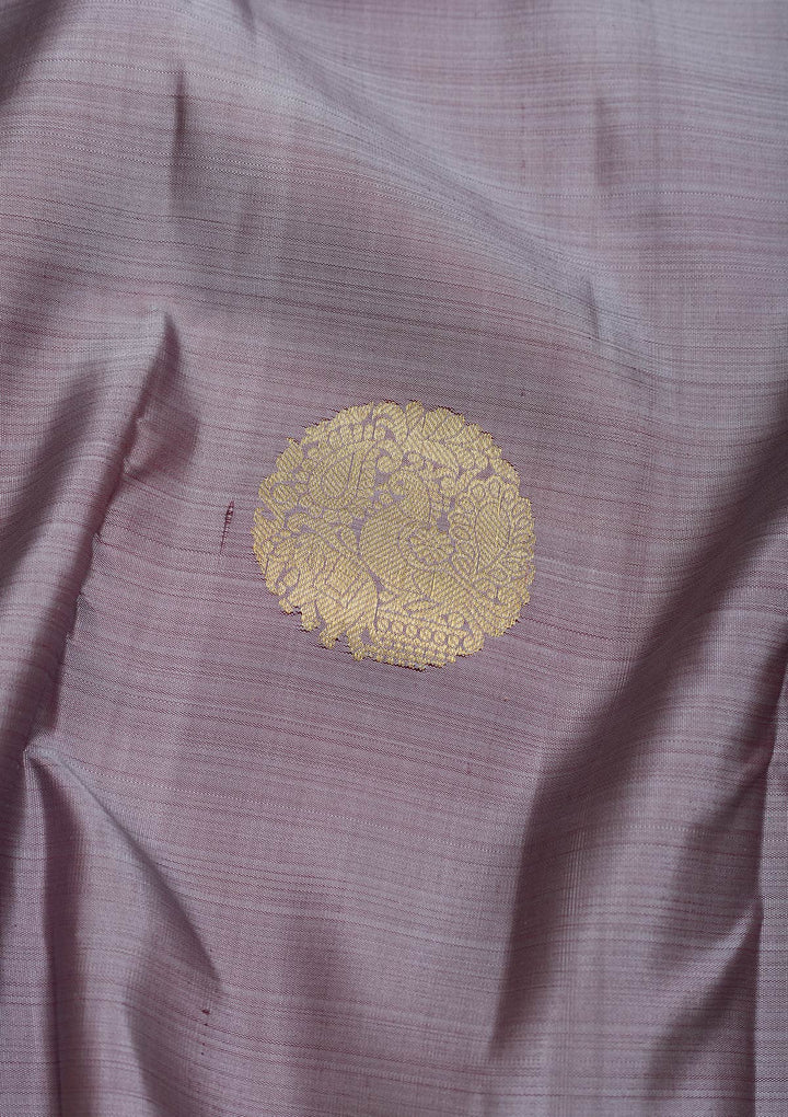 Grey Zariwork Pure Silk Saree-Koskii