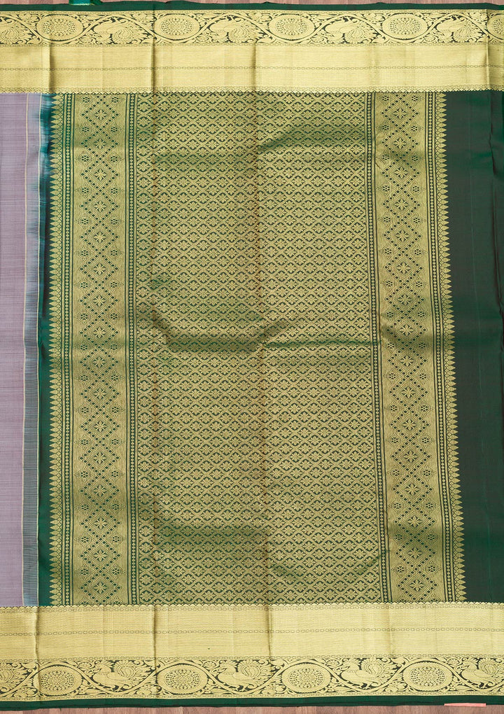 Grey Zariwork Pure Silk Saree-Koskii
