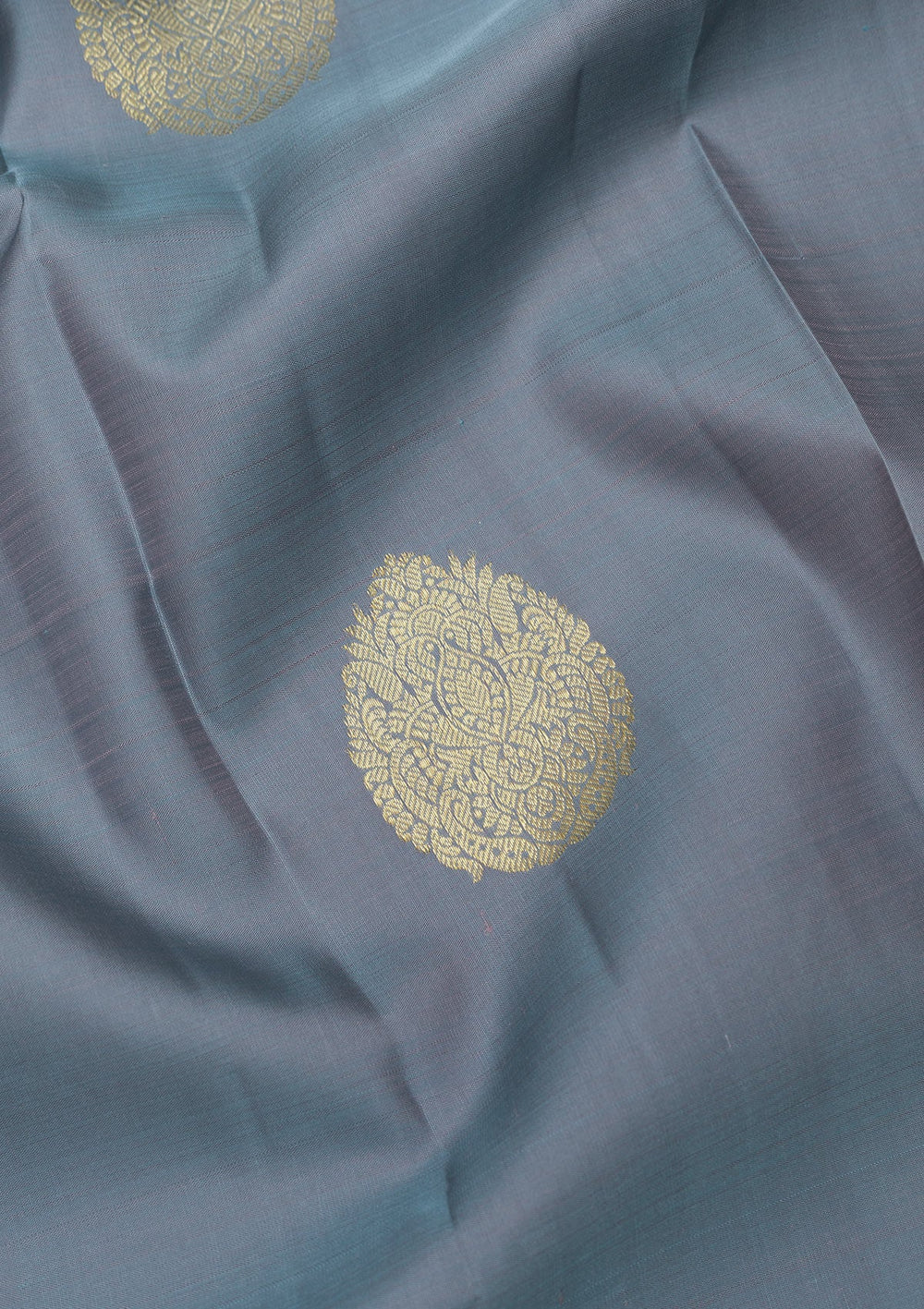Grey Zariwork Pure Silk Saree-Koskii