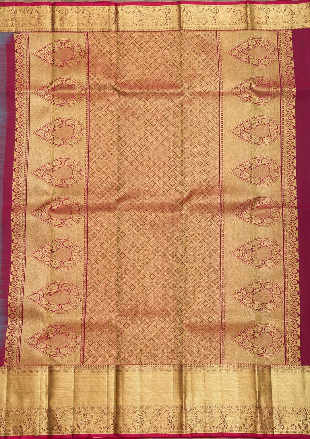 Grey Zariwork Pure Silk Saree-Koskii