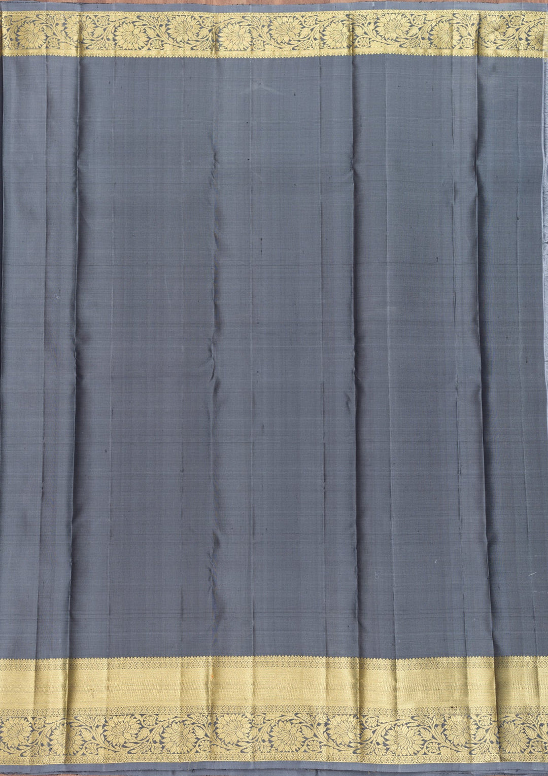 Grey Zariwork Pure Silk Saree-Koskii