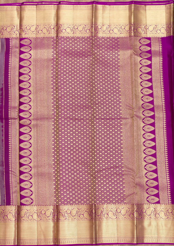 Grey Zariwork Pure Silk Saree-Koskii