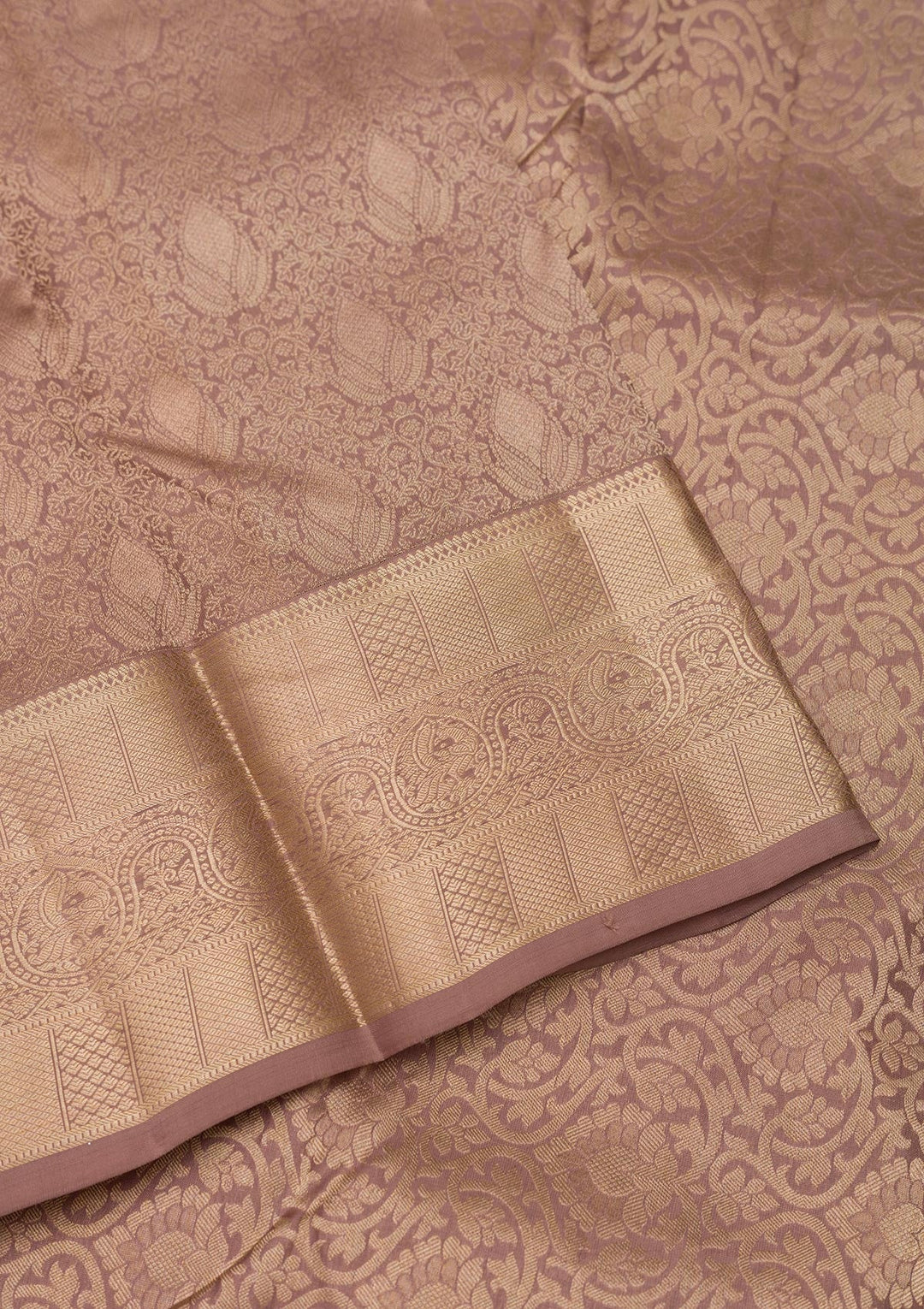 Grey Zariwork Pure Silk Saree-Koskii