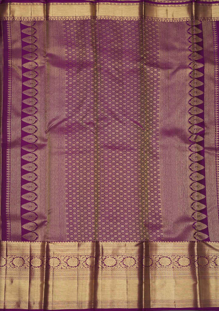 Beige Zariwork Pure Silk Saree-Koskii