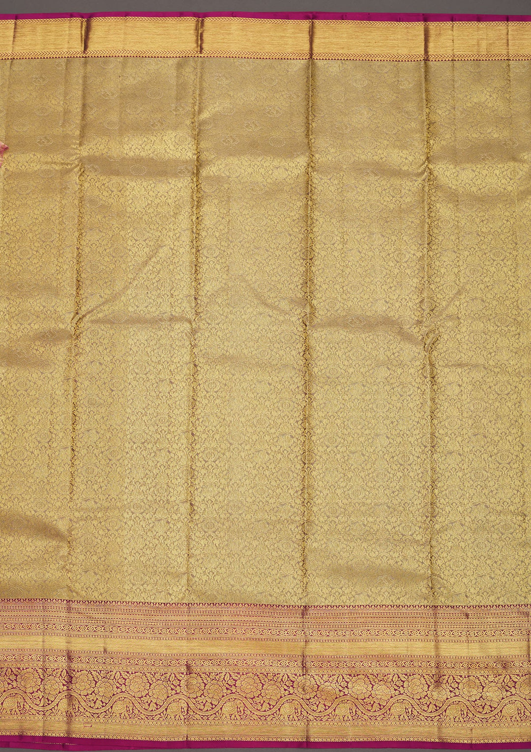 Grey Zariwork Pure Silk Saree-Koskii