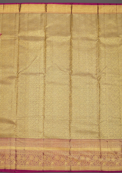 Grey Zariwork Pure Silk Saree-Koskii