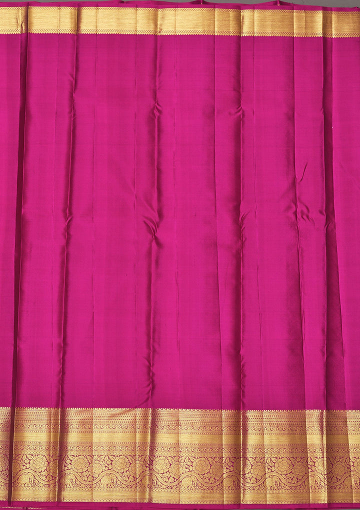Grey Zariwork Pure Silk Saree-Koskii