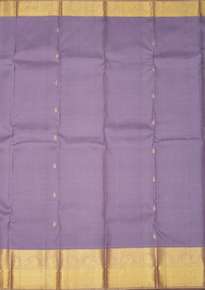 Grey Zariwork Pure Silk Saree-Koskii