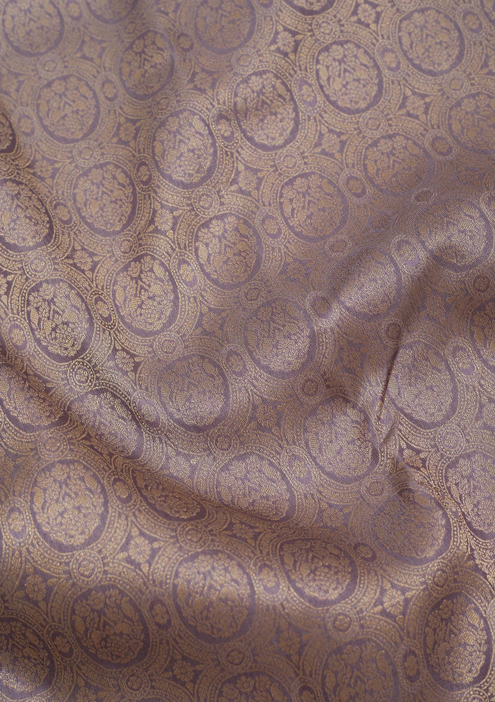 Grey Zariwork Pure Silk Saree-Koskii