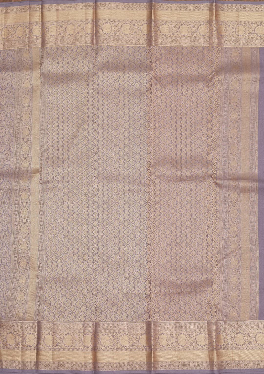 Grey Zariwork Pure Silk Saree-Koskii