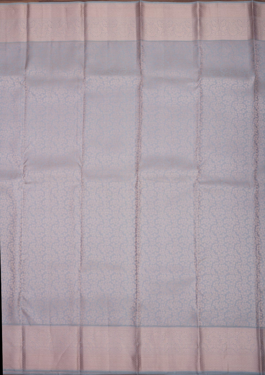 Grey Zariwork Pure Silk Saree