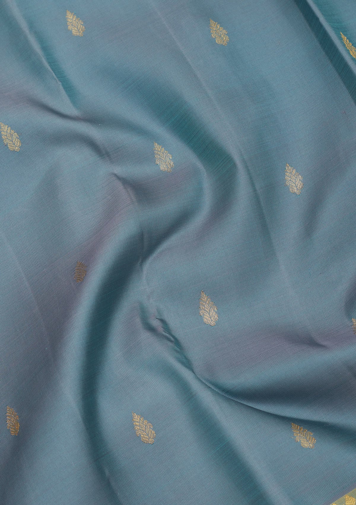 Grey Zariwork Pure Silk Saree