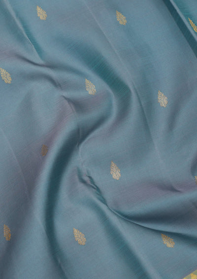 Grey Zariwork Pure Silk Saree